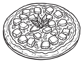 pizza simple sketch