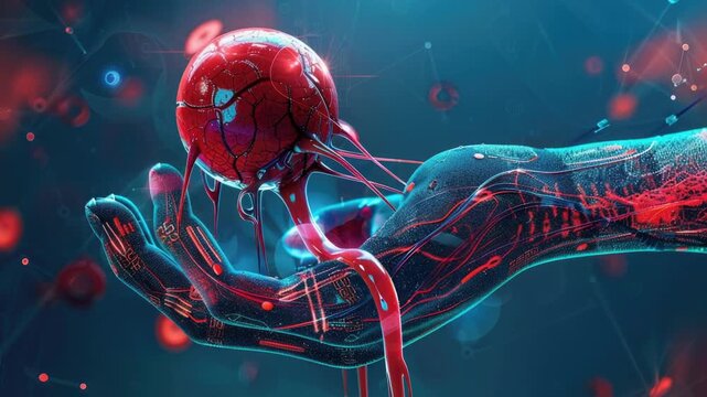 A close-up of Spider-Man holding a heart in his hand, ready for action