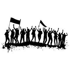 New year party time icons.