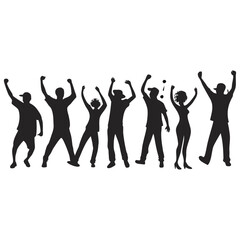 New year party time icons.