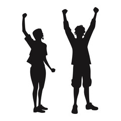 New year party time icons.