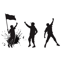 New year party time icons.