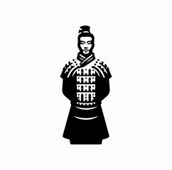 Terracotta Warrior Silhouette – Ancient Chinese Heritage Vector