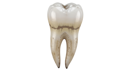Isolated Human Tooth with Decay