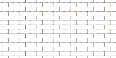 Fototapeta premium white brick wall texture and solid bricks seamless pattern background. 