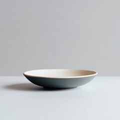 White Ceramic Saucer Plate Minimalist Kitchen Essential Elements Clean Background