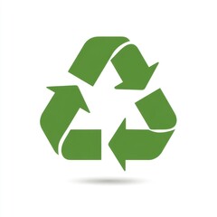 Fototapeta premium Environmental Cleanup Green Initiative Flat Icon Sustainable Development Design