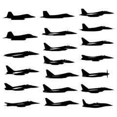 Fototapeta premium black silhouettes of shoes