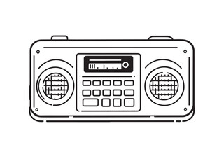 Radio Retro Illustration
