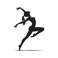 Clean strong black vector silhouette of Upward-Facing Dog yoga pose, female figure outline, fitness exercise, meditation posture, body stretch, wellness design, healthy lifestyle illustration