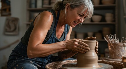 Passionate Potter Shaping Clay, Shaping Life