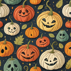 halloween seamless pattern,halloween pumpkin pattern