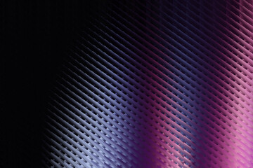 Purple and pink woven gradient stripe abstract texture. Diagonal glowing lines creating futuristic geometric background. Elegant luminous design for digital wallpaper. © designhunt