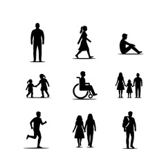 business people silhouettes