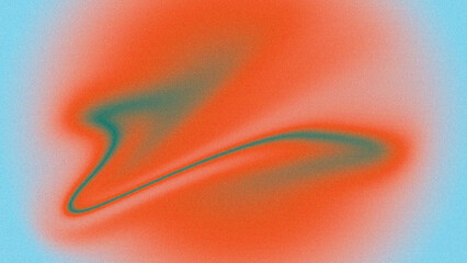 Abstract Grainy Gradient Background with Orange, Blue and Teal