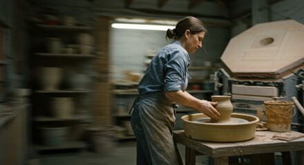 Crafting Pottery A Potter's Passion in Her Workshop