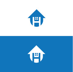 Letter H Home Logo Design – Real Estate, Property, Construction, Housing Icon