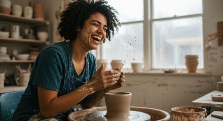 Joyful Potter Crafting Happiness in the Studio