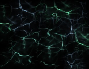 abstract pattern of green lightning galaxy on dark background