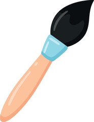 Artist paintbrush creation tool creativity art supplies vector