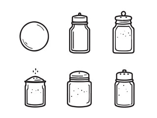 Salt Shaker Simple Illustration