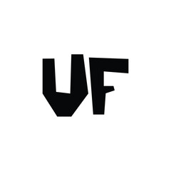 UF monogram logo design letter text name symbol monochrome logotype alphabet character simple logo