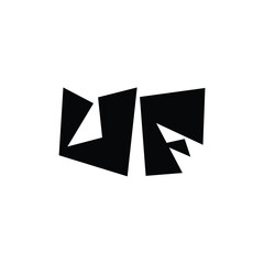 UF monogram logo design letter text name symbol monochrome logotype alphabet character simple logo