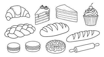 set of food icons