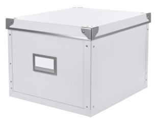 Archive storage box isolated on white background.