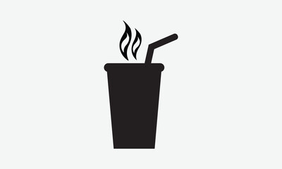 Coffee Silhouette, Illustration written vector t-shirt design, Calligraphy graphic design.