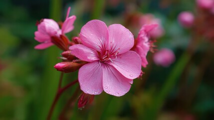 Fototapeta premium Pink flower.