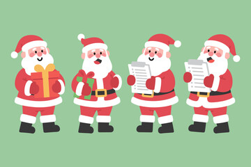 Festive Santa Claus Characters Collection