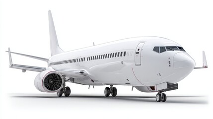 Obraz premium typical airplane isolated on white background.