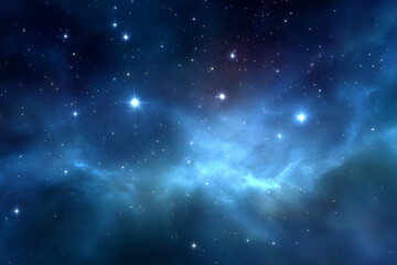 Fototapeta premium A blue sky with many stars in it