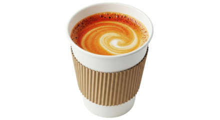 Isolated Coffee in a Paper Cup