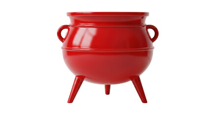 Isolated Red Cauldron