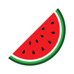 Fresh and Juicy Watermelon Slice A Vibrant Summer Treat Depicted in a Colorful and Appetizing Still Life