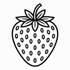 strawberry on a white background