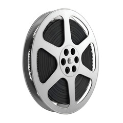 Obraz premium Film Reel: Exploring Classic Cinema's Visuals with Transparent Background Effects