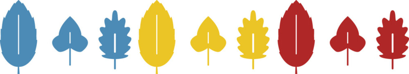 autumn leaves icon, autumn is coming, on a white background, vector illustration