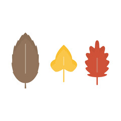 autumn leaves icon, autumn is coming, on a white background, vector illustration