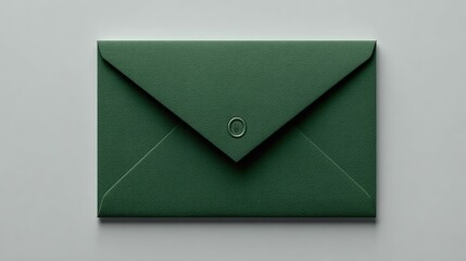 Dark green envelope, sealed with wax