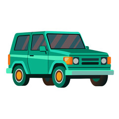 Minimalist suv vector illustration with clean design