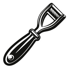 Monochrome Vector Illustration of a Y Peeler A Versatile Kitchen Tool for Efficient Peeling Tasks and Food Preparation