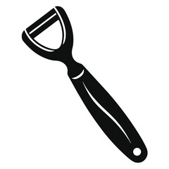Monochrome Vector Illustration of a Y Peeler A Versatile Kitchen Tool for Efficient Peeling Tasks and Food Preparation