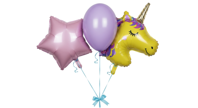 Isolated Unicorn Balloon