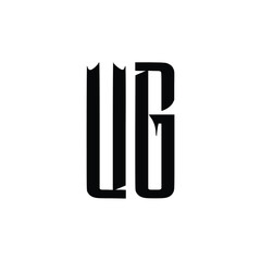 UG monogram logo design letter text name symbol monochrome logotype alphabet character simple logo