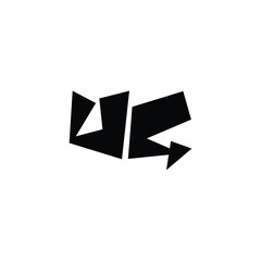 UG monogram logo design letter text name symbol monochrome logotype alphabet character simple logo