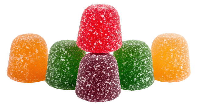 Isolated Colorful Gumdrops