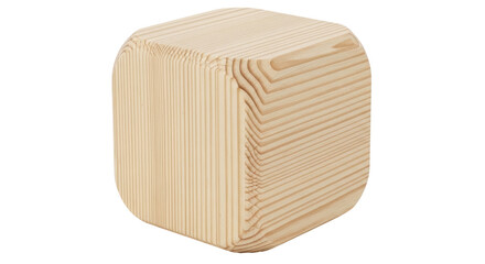 Isolated Wooden Cube